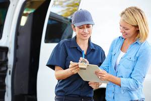 Driver Inspects Household Goods
