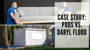 professional movers moving a couch vs. using a pod